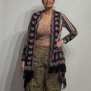 Anthropologie Guinevere Merino Wool Poncho Cardigan Sz M